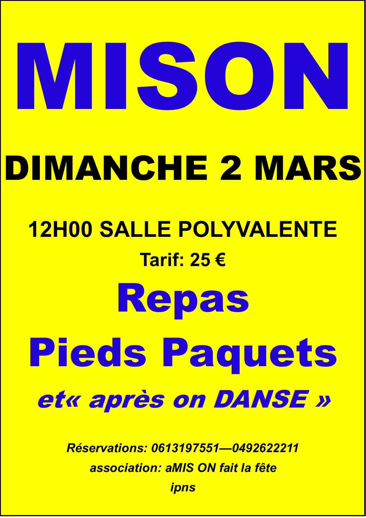 Repas pieds paquets2025